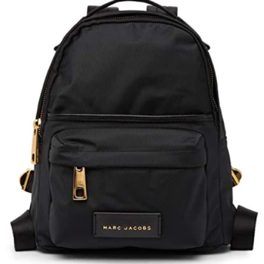 new w/o tagsMarc Jacobs Varsity Nylon Mini Backpack Bag in Black w/ DUSTER BAG!